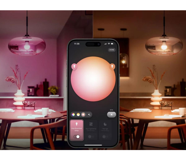 Philips Hue Essential White and color ambiance 3xŻarówka E27+ Hue Bridge 8721103103673 - 1362330 - zdjęcie 5